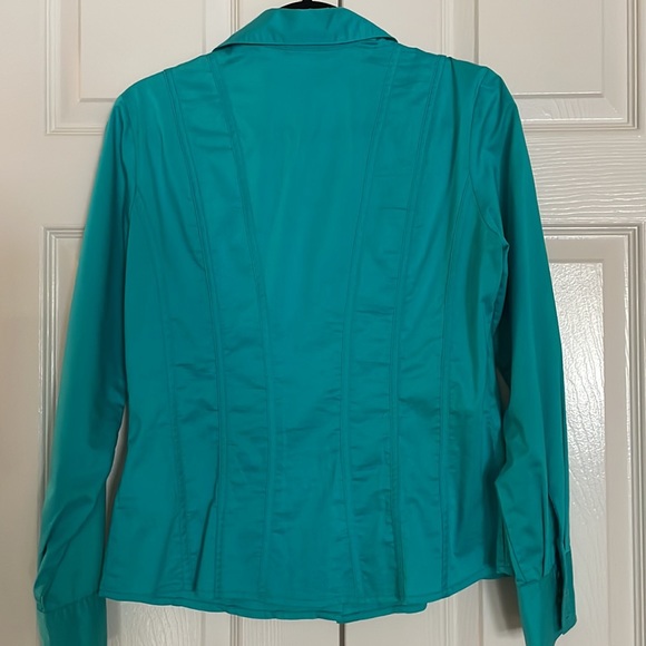 Ladies turquoise blouse - Picture 5 of 5